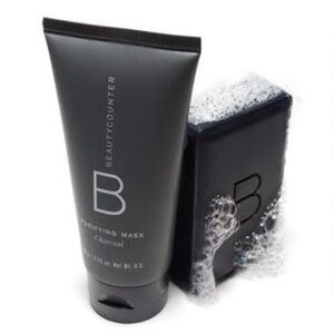 Beautycounter Charcoal Purifying Mask and Charcoal Cleansing Bar.